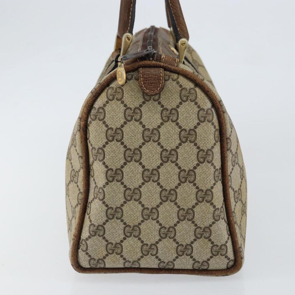 GUCCI GG Supreme Web Sherry Line Bag PVC Beige Gold 012 3842 58 Auth ep11528 - Picture 3 of 16